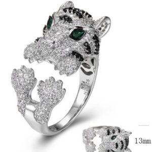 SJ35036, Ladies' Moissanite Ring, S925, Rhodium Plated, White, 6.83g