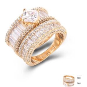 SJ42992, Ladies' Moissanite Ring, S925, Rhodium Plated, White, 11.33g
