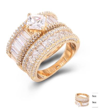 SJ42992, Ladies' Moissanite Ring, S925, Rhodium Plated, White, 11.33g