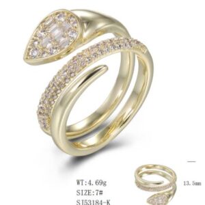 SJ53184, Ladies' Moissanite Ring, S925, Rhodium Plated, White, 4.33g