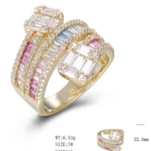 SJ50616, Ladies' Moissanite Ring, S925, Rhodium Plated, White, 6.97g