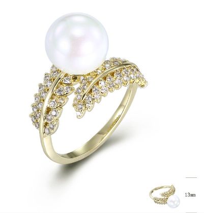 SJ43504, Ladies' Moissanite Ring, S925, Rhodium Plated, White, 3.75g