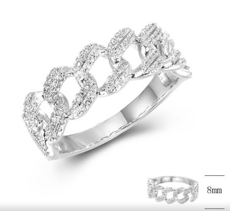SJ42497, Ladies' Moissanite Ring, S925, Rhodium Plated, White, 6.23g