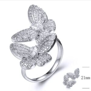 SJ35099, Ladies' Moissanite Ring, S925, Rhodium Plated, White, 5.32g