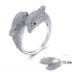SJ23953, Ladies' Moissanite Ring, S925, Rhodium Plated, White, 5.06g