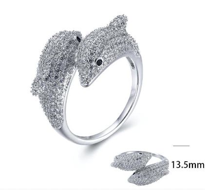 SJ23953, Ladies' Moissanite Ring, S925, Rhodium Plated, White, 5.06g