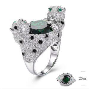 SJ32888, Ladies' Moissanite Ring, S925, Rhodium Plated, White, 14.72g