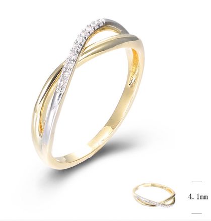 SJ47156, Ladies' Moissanite Ring, S925, Rhodium Plated, White, 1.44g
