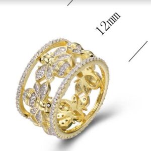 SJ36848, Ladies' Moissanite Ring, S925, Rhodium Plated, White, 5.91g