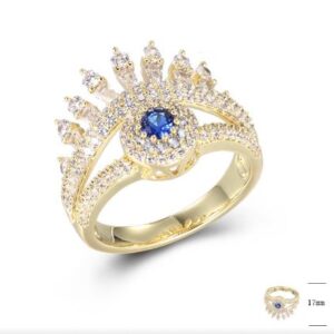 SJ42702, Ladies' Moissanite Ring, S925, Rhodium Plated, White, 5.12g