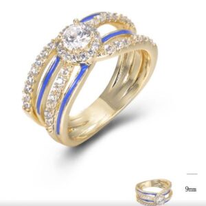SJ44737, Ladies' Moissanite Ring, S925, Rhodium Plated, White, 5.1g