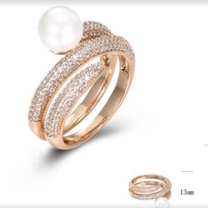 SJ44921, Ladies' Moissanite Ring, S925, Rhodium Plated, White, 5.58g