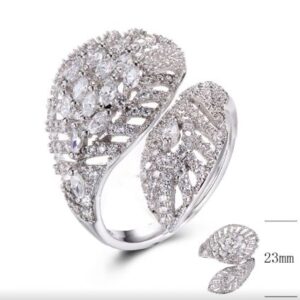 SJ30476, Ladies' Moissanite Ring, S925, Rhodium Plated, White, 3.76g
