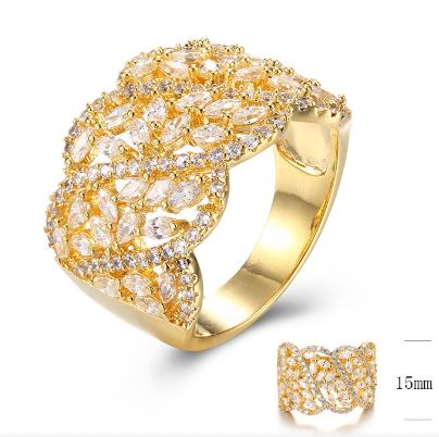 SJ30016, Ladies' Moissanite Ring, S925, Rhodium Plated, White, 6.62g