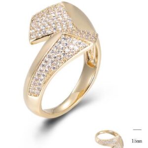 SJ46069, Ladies' Moissanite Ring, S925, Rhodium Plated, White, 3.98g