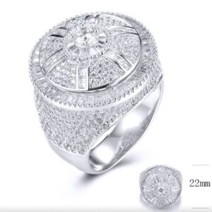 SJ31957, Ladies' Moissanite Ring, S925, Rhodium Plated, White, 12.73g