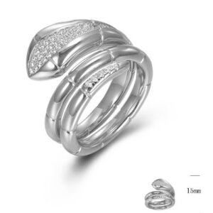 SJ01022, Ladies' Moissanite Ring, S925, Rhodium Plated, White, 10.71g