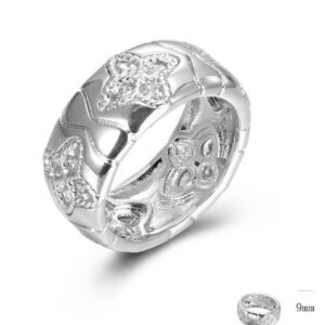 SJ45427, Ladies' Moissanite Ring, S925, Rhodium Plated, White, 8.61g