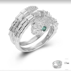 SJ45424, Ladies' Moissanite Ring, S925, Rhodium Plated, White, 7.44g