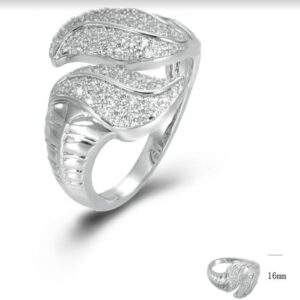 SJ44431, Ladies' Moissanite Ring, S925, Rhodium Plated, White, 5.36g