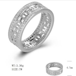 SJ49841, Ladies' Moissanite Ring, S925, Rhodium Plated, White, 3.4g