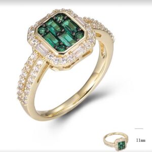 SJ47616, Ladies' Moissanite Ring, S925, Rhodium Plated, White, 2.83g