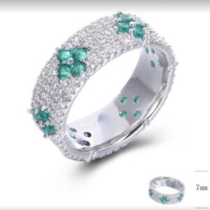 SJ46799, Ladies' Moissanite Ring, S925, Rhodium Plated, White, 5.24g