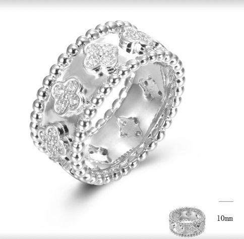 SJ45773, Ladies' Moissanite Ring, S925, Rhodium Plated, White, 6.18g