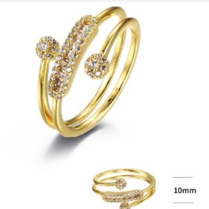 SJ40666, Ladies' Moissanite Ring, S925, Rhodium Plated, White, 2.6g