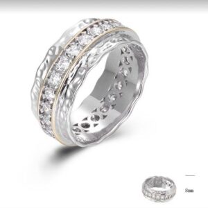 SJ45742, Ladies' Moissanite Ring, S925, Rhodium Plated, White, 4.51g