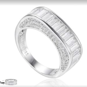 SJ22957, Ladies' Moissanite Ring, S925, Rhodium Plated, White, 5.18g