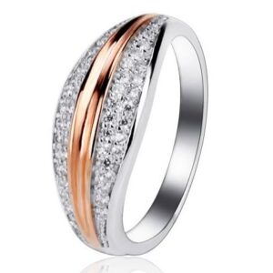 SJ12131, Ladies' Moissanite Ring, S925, Rhodium Plated, White, 3g