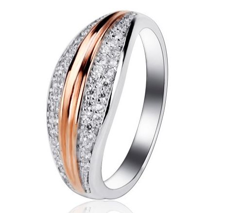 SJ12131, Ladies' Moissanite Ring, S925, Rhodium Plated, White, 3g