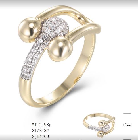 SJ47010, Ladies' Moissanite Ring, S925, Rhodium Plated, White, 3.02g