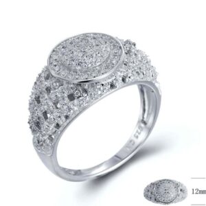 SJ24829, Ladies' Moissanite Ring, S925, Rhodium Plated, White, 4.89g