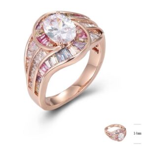 SJ44028, Ladies' Moissanite Ring, S925, Rhodium Plated, White, 5.13g