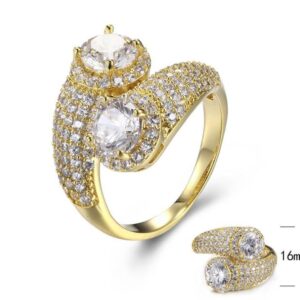 SJ30159, Ladies' Moissanite Ring, S925, Rhodium Plated, White, 4.4g