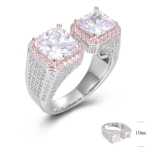 SJ46271, Ladies' Moissanite Ring, S925, Rhodium Plated, White, 8.77g