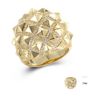 SJ43308, Ladies' Moissanite Ring, S925, Rhodium Plated, White, 12.14g
