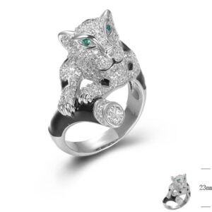 SJ44893, Ladies' Moissanite Ring, S925, Rhodium Plated, White, 7.84g