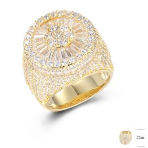 SJ42851, Ladies' Moissanite Ring, S925, Rhodium Plated, White, 15.33g