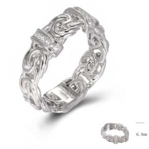 SJ47315, Ladies' Moissanite Ring, S925, Rhodium Plated, White, 4.75g