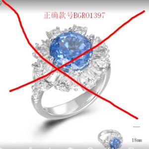 SJ01397, Ladies' Moissanite Ring, S925, Rhodium Plated, White, 7.433g