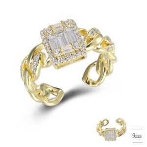 SJ42236, Ladies' Moissanite Ring, S925, Rhodium Plated, White, 4.357g