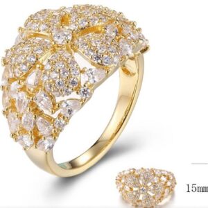 SJ32220, Ladies' Moissanite Ring, S925, Rhodium Plated, White, 5.297g