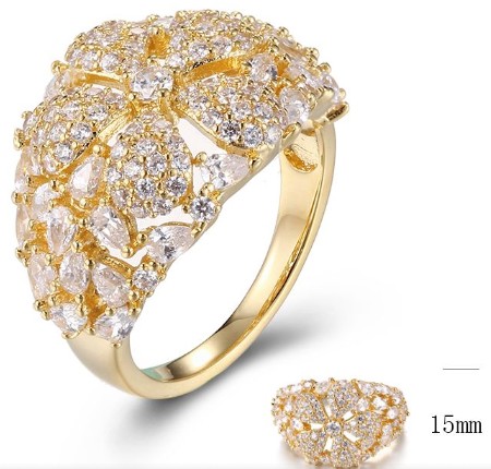 SJ32220, Ladies' Moissanite Ring, S925, Rhodium Plated, White, 5.297g