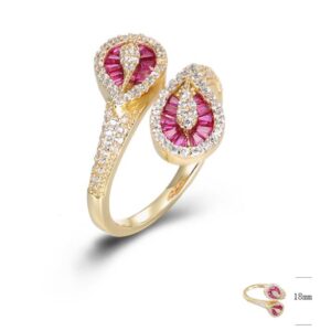 SJ44488, Ladies' Moissanite Ring, S925, Rhodium Plated, White, 3.727g