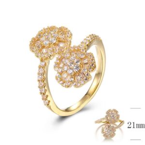 SJ30097, Ladies' Moissanite Ring, S925, Rhodium Plated, White, 3.606g