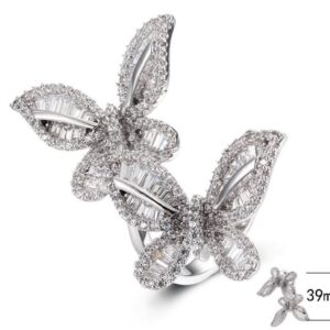 SJ40203, Ladies' Moissanite Ring, S925, Rhodium Plated, White, 7.434g