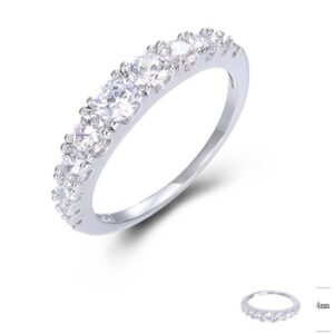 SJ47362, Ladies' Moissanite Ring, S925, Rhodium Plated, White, 2.07g